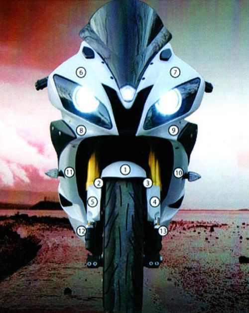 Eazi-Guard Paint Protection Film for Yamaha YZF-R6 (2008-2016) GUARDYAM003