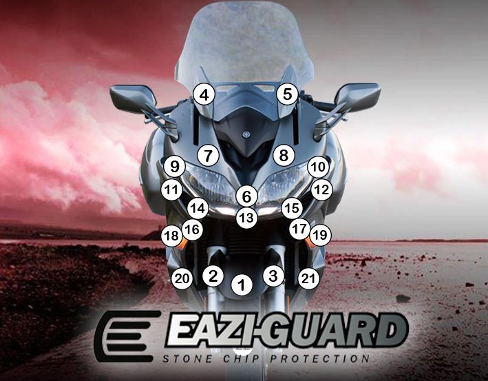 Eazi-Guard Paint Protection Film for Yamaha FJR1300A GUARDYAM006