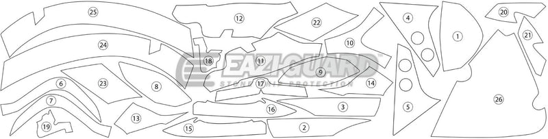 Eazi-Guard Paint Protection Film for Yamaha FJR1300AE/AS GUARDYAM007