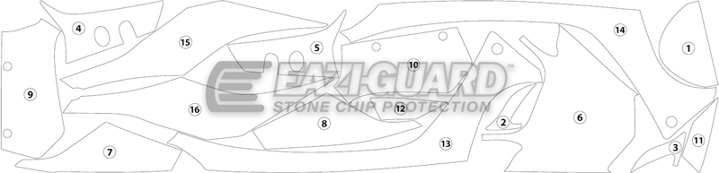 Eazi-Guard Paint Protection Film for Yamaha YZF-R1 (2020) GUARDYAM010