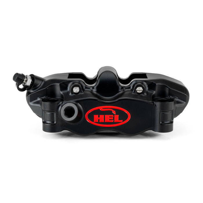 HEL V2 Solid Billet 4 Piston Front Radial Brake Calipers (Pair) Flat Back 100mm or 108mm