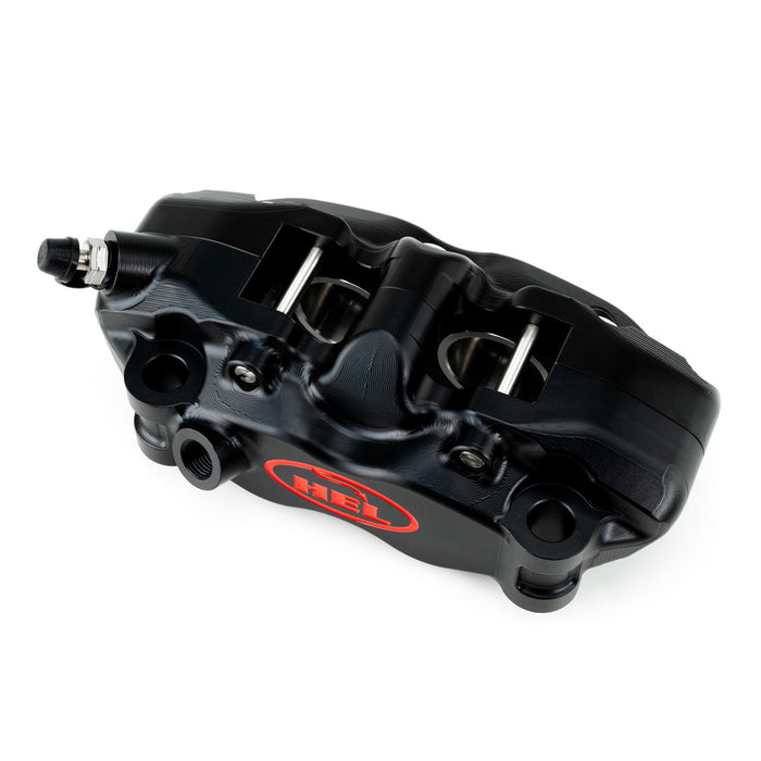 HEL V2 Solid Billet 4 Piston Front Radial Brake Calipers (Pair) Flat Back 100mm or 108mm