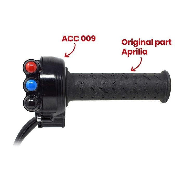 Jetprime Throttle Case with Integrated Switches for Aprilia RSV4 Tuono V4 (JPACC009)