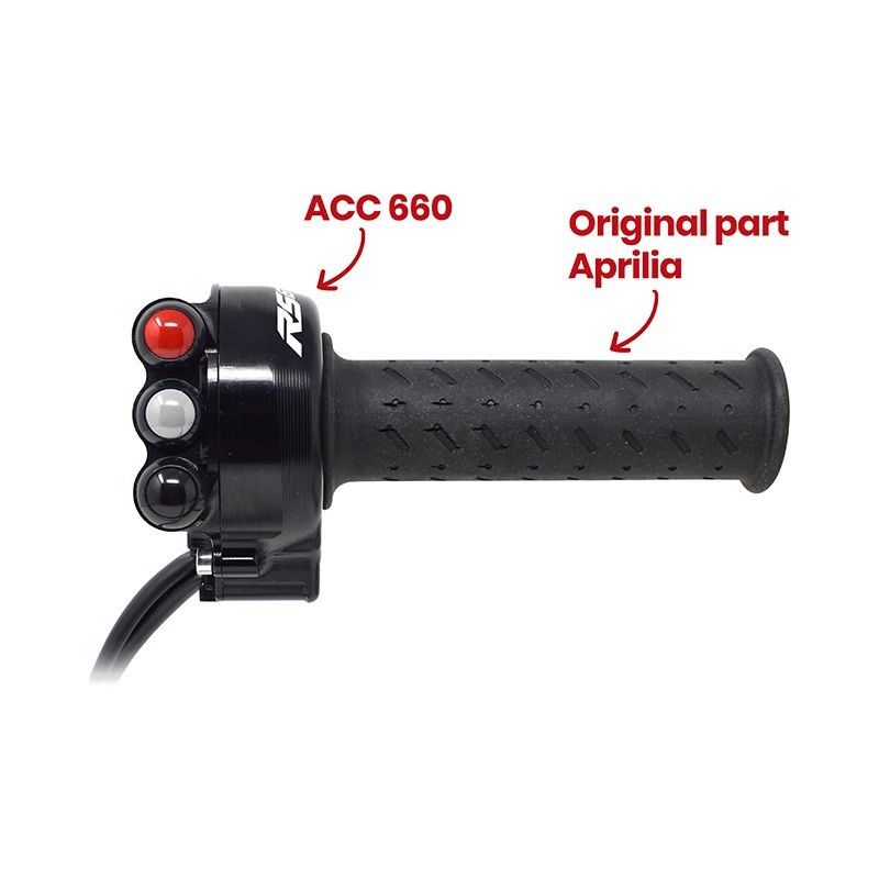 Jetprime Throttle Case with Integrated Switches for Aprilia RS660 (JPACC660)