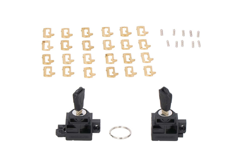 Codable lock set 2/2.2 cylinders + 2 keys. For V-LOC side bags.(LOC.00.760.10200)