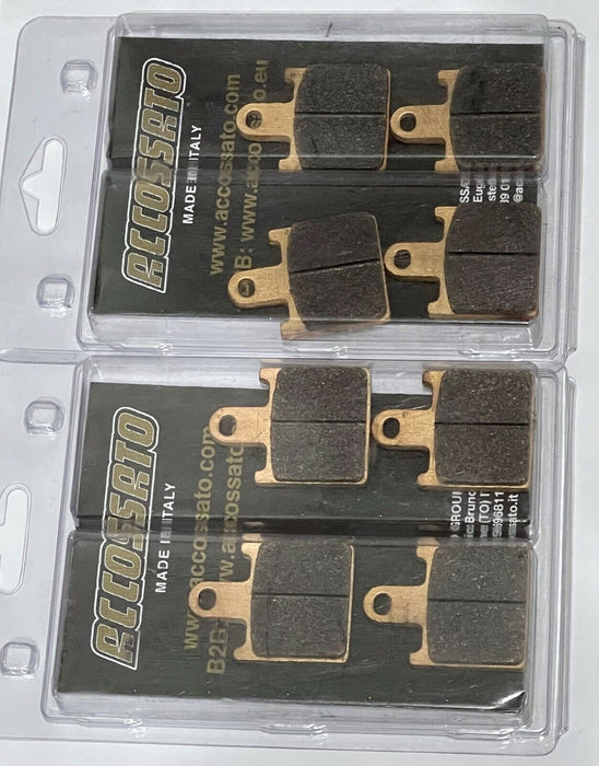 Accossato Brake Pads - Kawasaki ZX6R Etc - 2 Packs (AGPA107EV1) ** Clearance Sale **