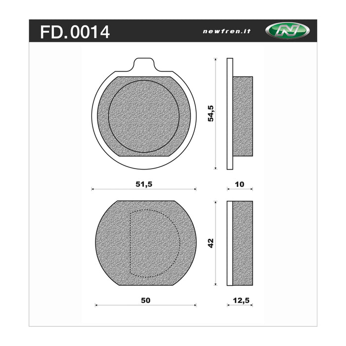 Newfren Rear Brake Pads (Single Set) B