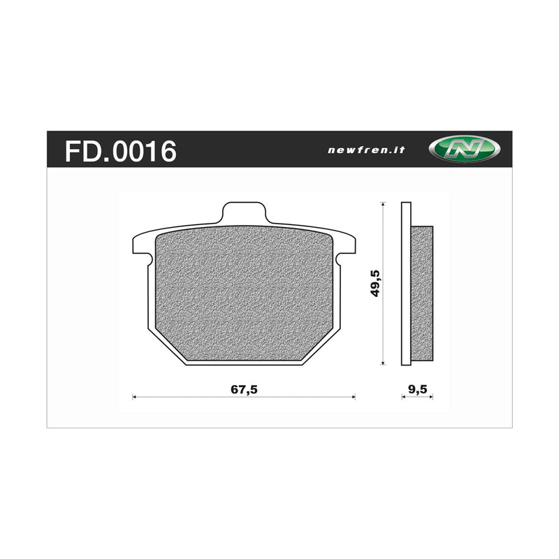 Newfren Rear Brake Pads (Single Set) A