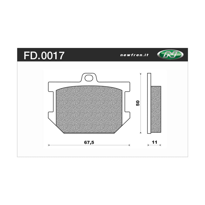 Newfren Rear Brake Pads (Single Set) B