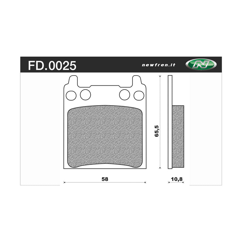 Newfren Rear Brake Pads (Single Set) A