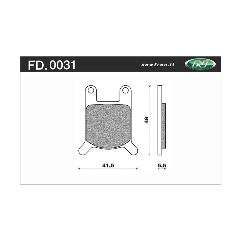 Newfren Rear Brake Pads (Single Set) A