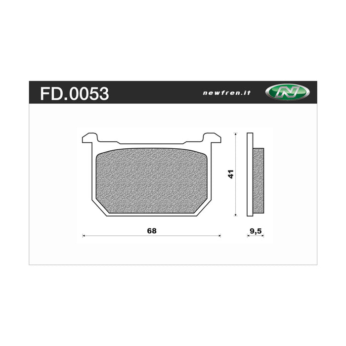 Newfren Rear Brake Pads (Single Set) B