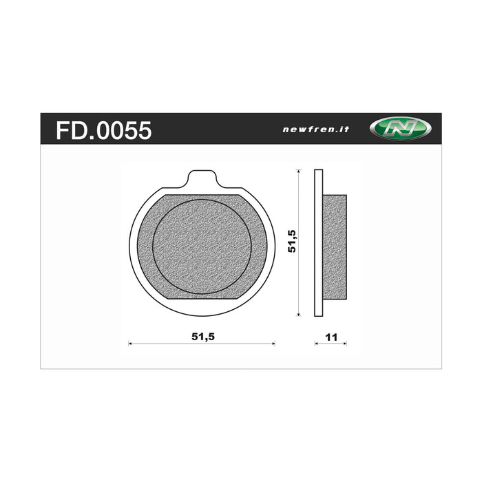 Newfren Rear Brake Pads (Single Set) B