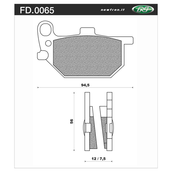 Newfren Rear Brake Pads (Single Set) B