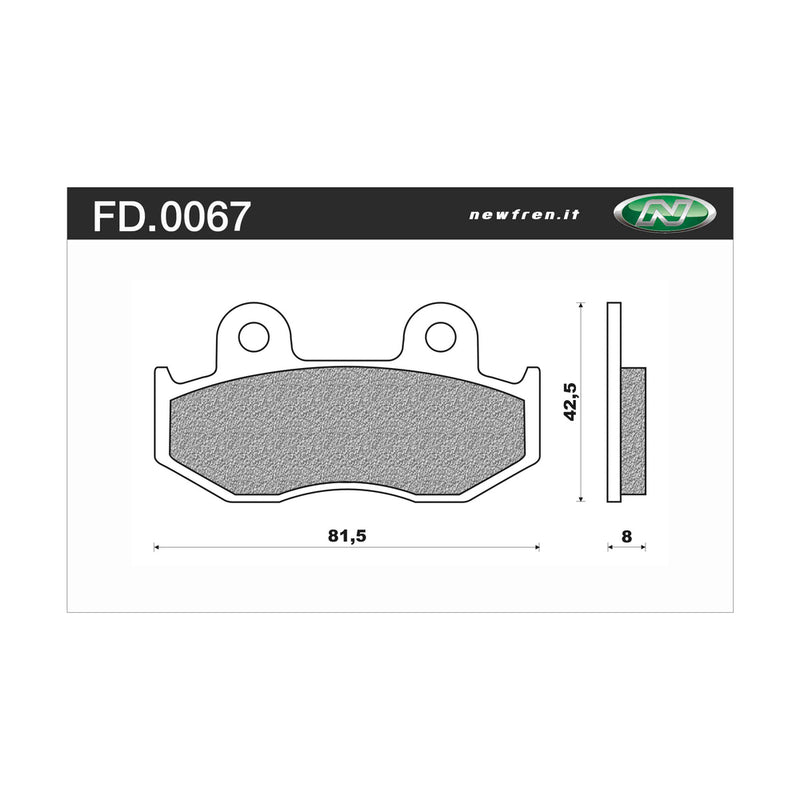 Newfren Rear Brake Pads (Single Set) A