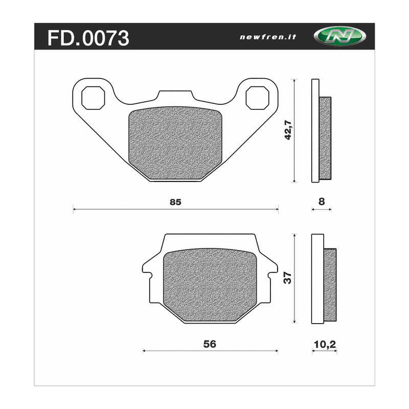 Newfren Sintered Front Brake Pads (Pair)