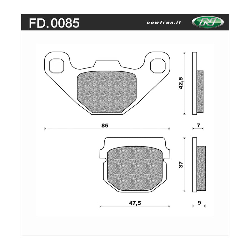 Newfren Rear Brake Pads (Single Set) A