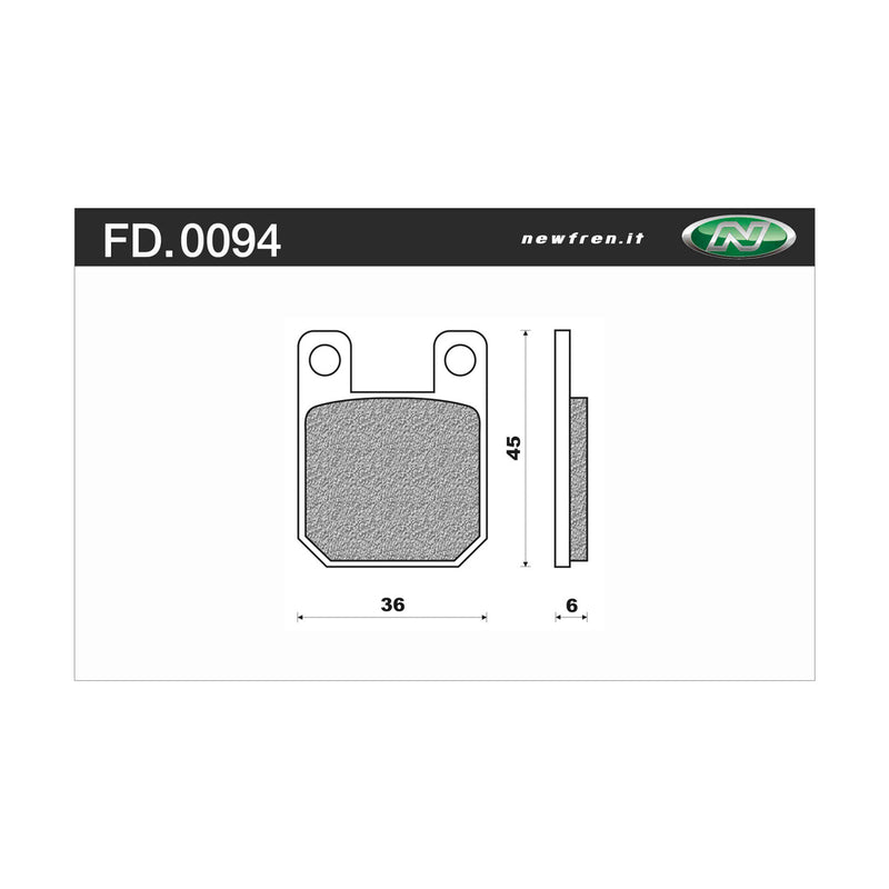 Newfren Rear Brake Pads (Single Set) A