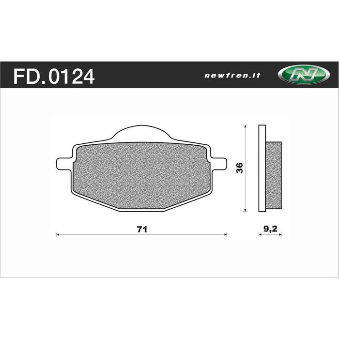 Newfren Rear Brake Pads (Single Set) B