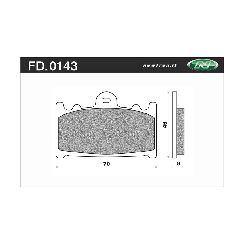 Newfren Sintered Front Brake Pads (Pair)
