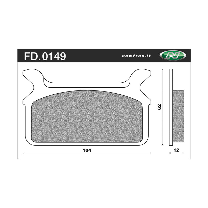 Newfren Rear Brake Pads (Single Set) A