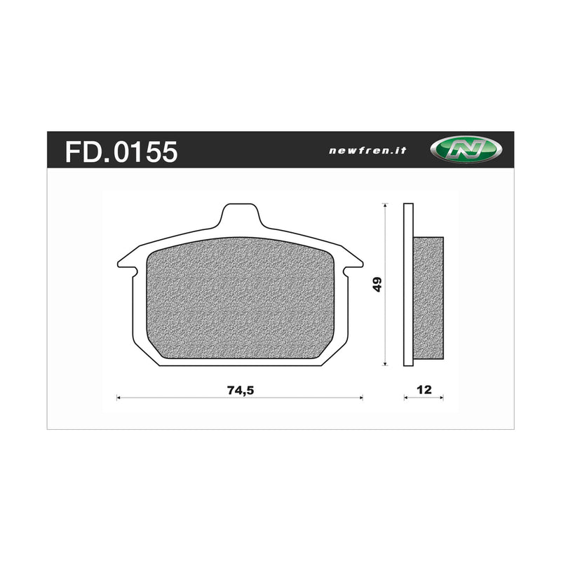 Newfren Rear Brake Pads (Single Set) A