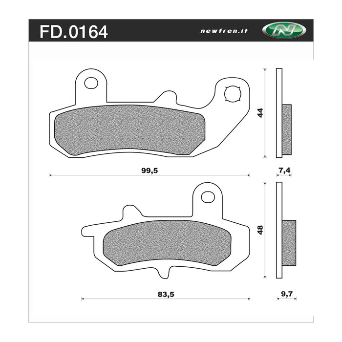 Newfren Rear Brake Pads (Single Set) B