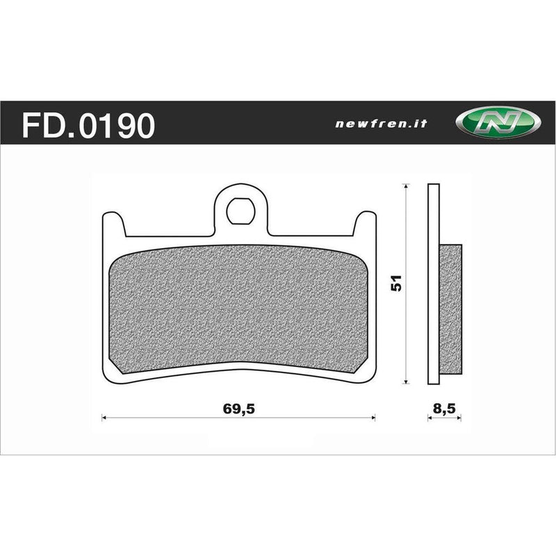 Newfren Sintered Front Brake Pads (Pair)