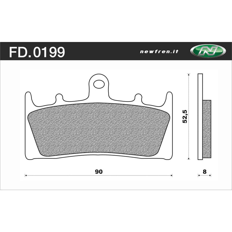 Newfren Sintered Front Brake Pads (Pair)