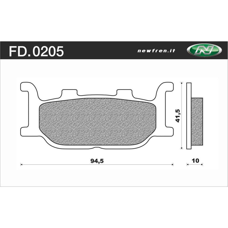 Newfren Sintered Front Brake Pads (Pair)
