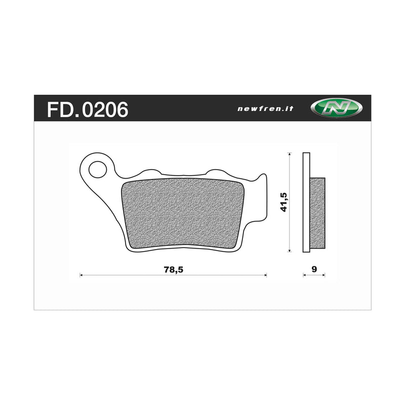 Newfren Sintered Front Brake Pads (Pair)
