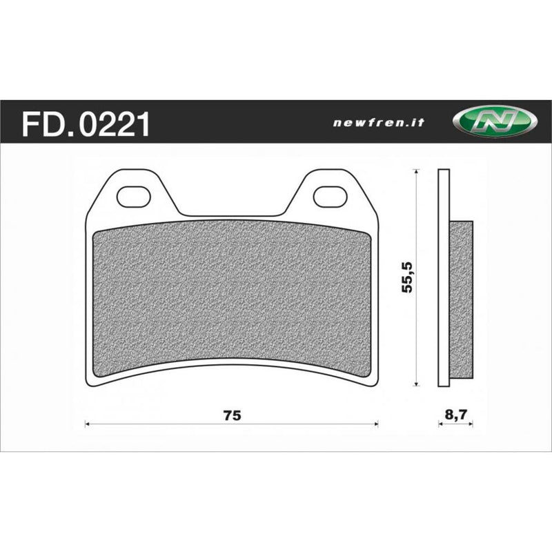 Newfren Sintered Front Brake Pads (Pair)