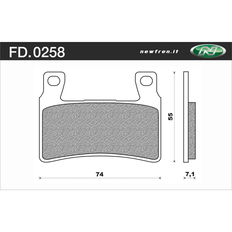 Newfren Sintered Front Brake Pads (Pair)