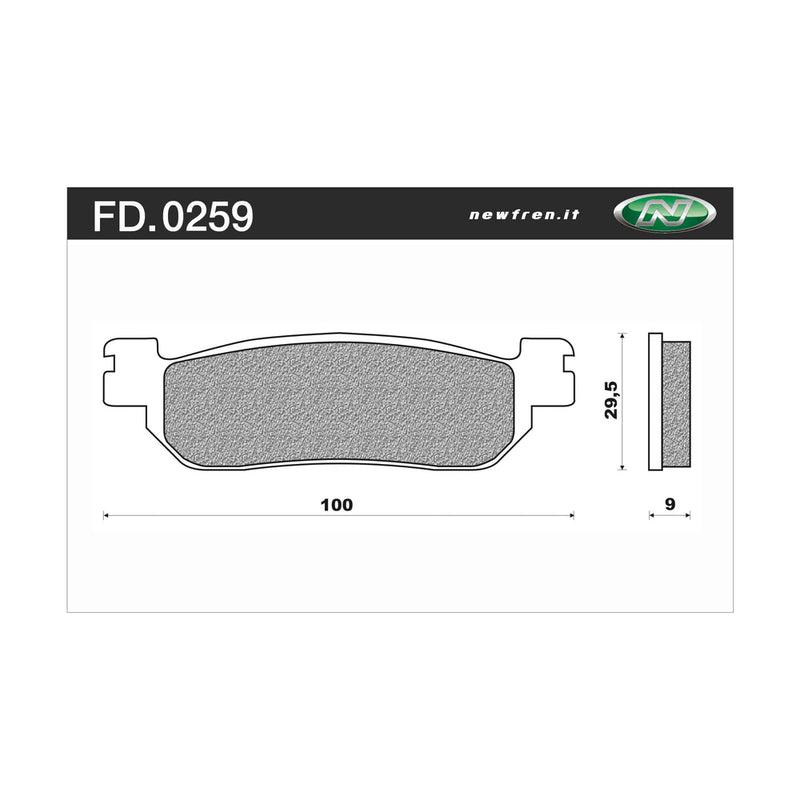 Newfren Sintered Front Brake Pads (Pair)