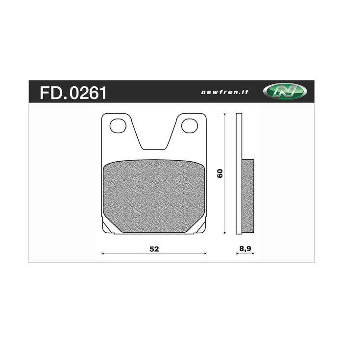 Newfren Rear Brake Pads (Single Set) B