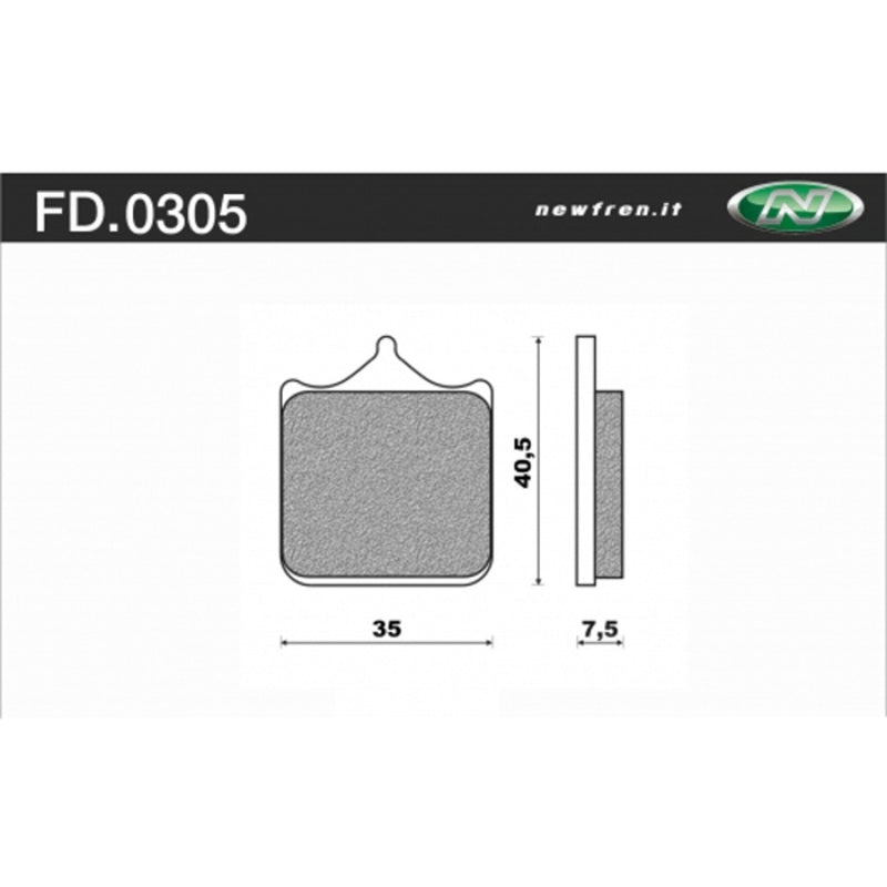 Newfren Sintered Front Brake Pads (Pair)