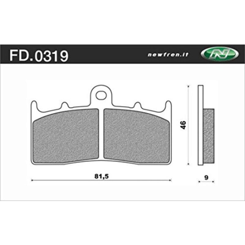 Newfren Sintered Front Brake Pads (Pair)