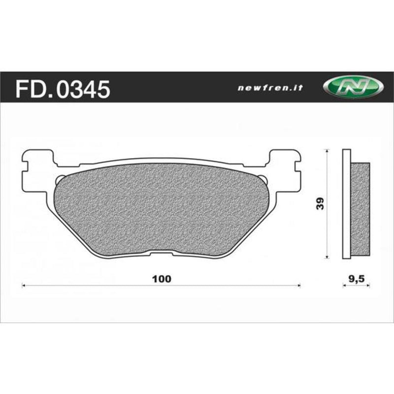 Newfren Rear Brake Pads (Single Set) A