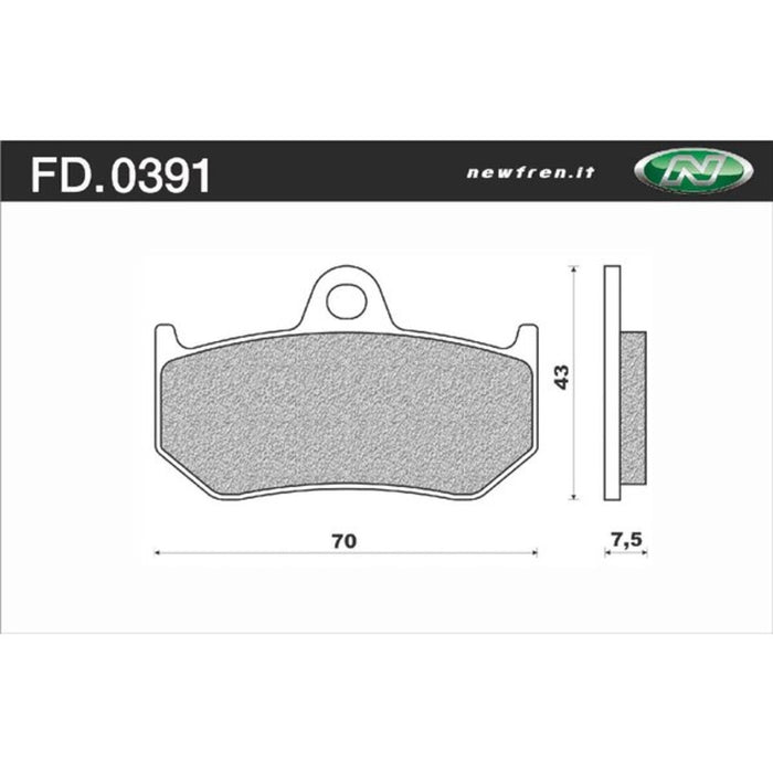 Newfren Rear Brake Pads (Single Set) B