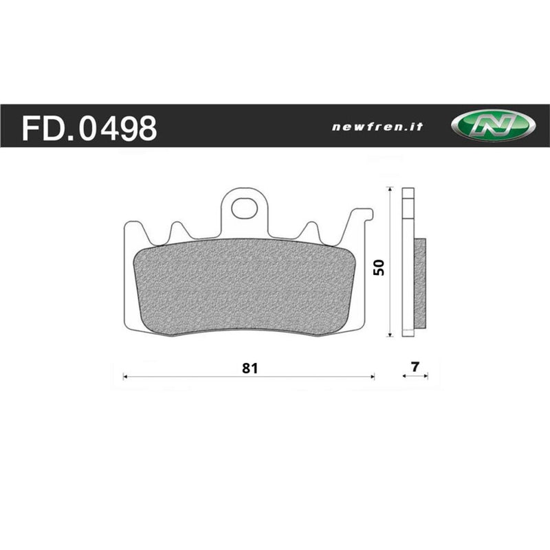 Newfren Sintered Front Brake Pads (Pair)