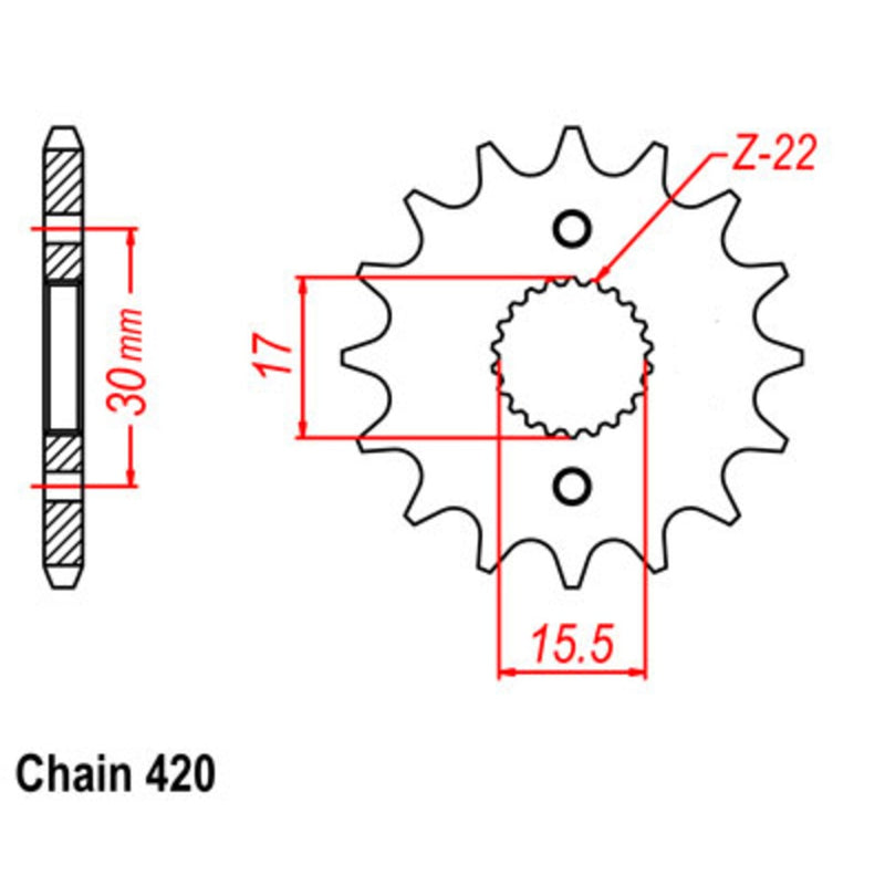 Supersprox Front Sprocket 520P (2)