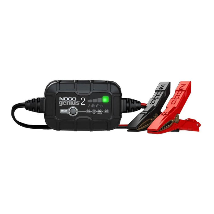 NOCO Genius 2 Battery Charger for Lead Acid 6 & 12V and 12.8V Lithium Batteries