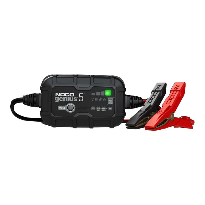 NOCO Genius 5 Battery Charger for Lead Acid 6 & 12V and 12.8V Lithium Batteries