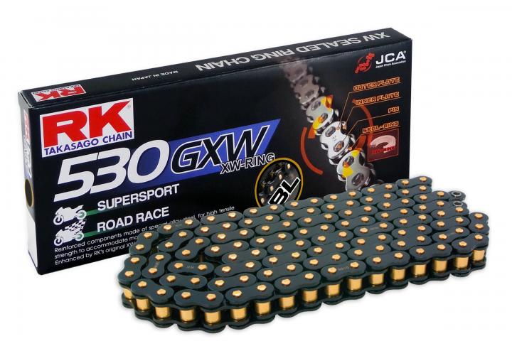 RK BL530GXW 120L Black / Gold Chain