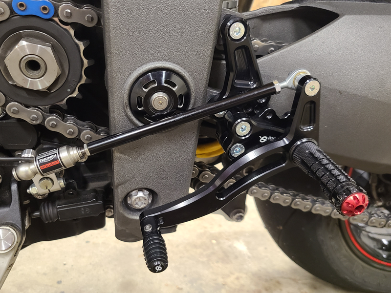 Bonamici Racing Rearsets - Triumph Speed Triple (2011-2020) Reverse Shift (Free Delivery) TH05R