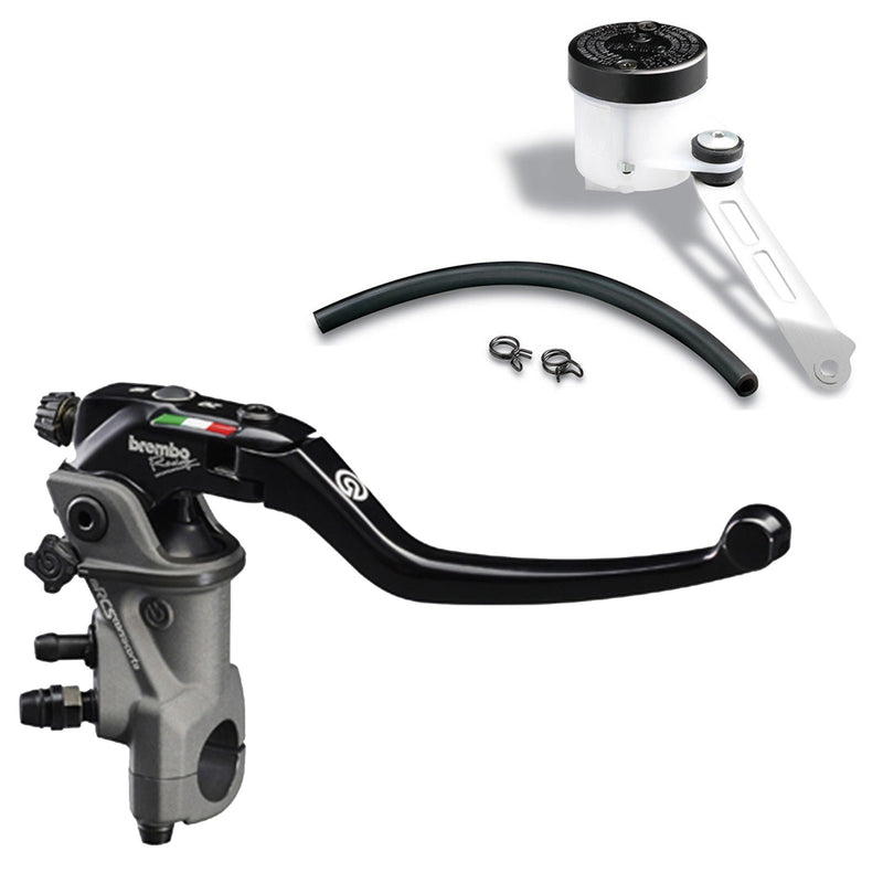 Brembo 19RCS Corsa Corta Radial Brake Master Cylinder (110C74010) and Reservoir Kit (110A26385)