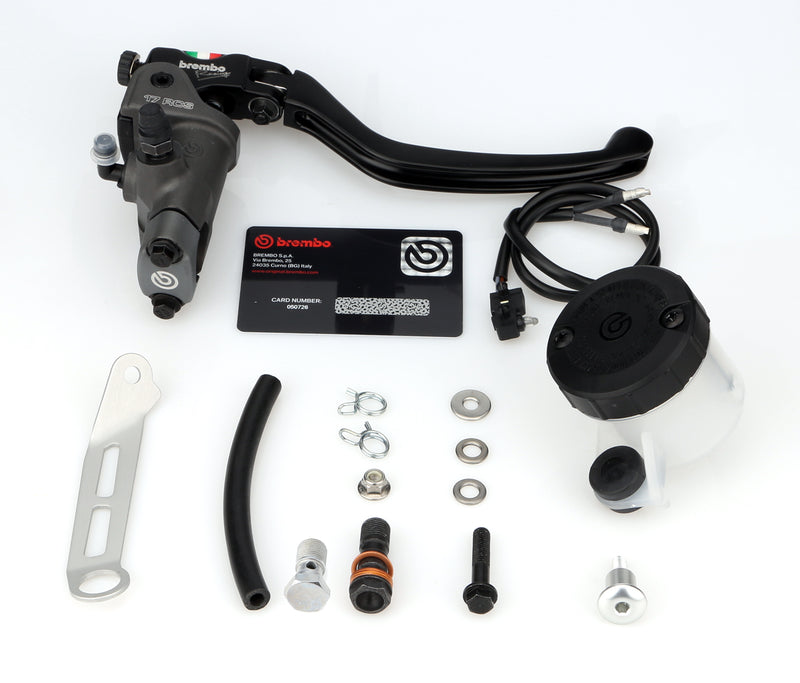 Brembo 17RCS Brake Master Cylinder (110A26340) and Reservoir Kit (110A26385)