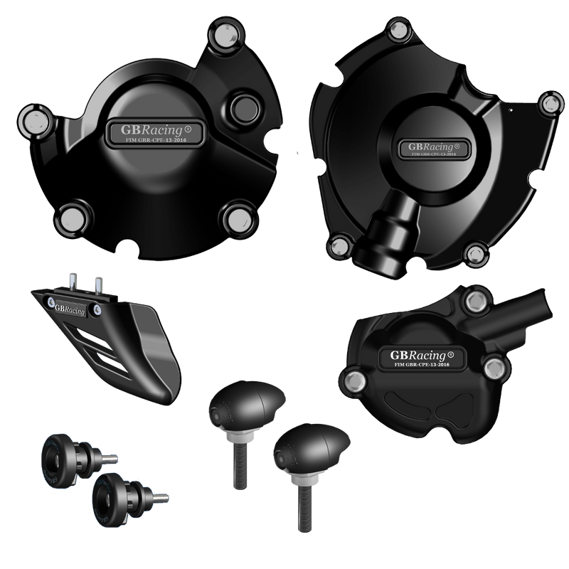 GBRacing Crash Protection Bundle (Race) for Yamaha YZFR1 (2015-2019 (CP-R1-2015-R-CS-GBR)