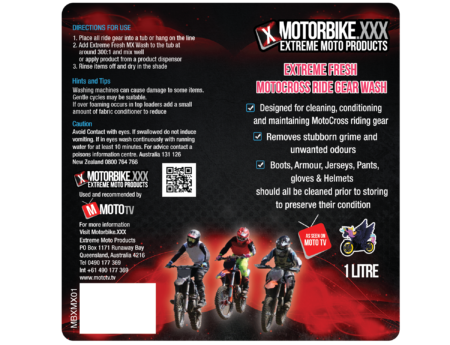 Motorbike.XXX “Extreme Fresh” – Motorbike Gear Wash 1L