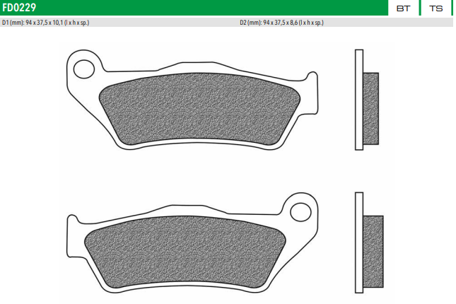 Newfren Rear Brake Pads (Single Set) A